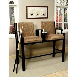 Observer Tilt 34 Bench Finish: FIint Rock Gray, Fabric: Vinyl - Billy the Kid Saddle,...