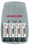 Uniross Classic Xpress 150 Charger with 4 x AA 1300 mAh Rechargeable Batteries