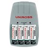 Uniross Classic Xpress 150 Charger with 4 x AA 1300 mAh Rechargeable Batteries