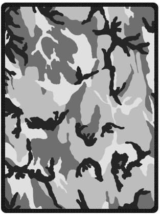 58" x 80" (Large) - Hot Urban Camo - Black, Gray, White Digital Point Blankets Throws Huge Surprise For Sale