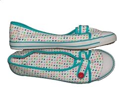 TTT Colored Hearts with Teal Trim Shoes