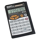 Sharp El-480srb Business/Handheld Calculator 10-Digit Lcd Protective Wallet ....