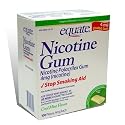 Equate - Nicotine Gum Polacrilex - Stop Smoking Aid, Mint Flavor 4 mg, 100 Pieces