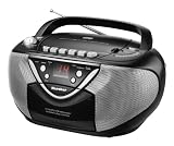 Karcher RR 5030 Radiorekorder (CD-Player, AM/FM-Radio, Kassettenrekorder) schwarz