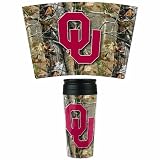 NCAA Oklahoma Sooners 16-Ounce Travel Mug, RealTree Camo