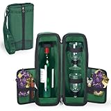 Picnic Time Estate Insulated Wine Tote, with Service for 2