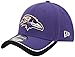New Era NFL Baltimore Ravens 39Thiry Flex Fit Cap, Reverse Team Color, Medium/Large