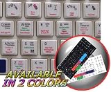 NEW APPLE LOGIC 9 KEYBOARD STICKERS ON WHITE BACKGROUND FOR DESKTOP, LAPTOP AND NOTEBOOK