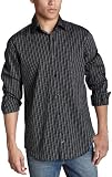 Ecko Young Men's Linear Button Down Shirt,Black,XXX-Large