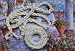 Nursing Necklace from Organic Cotton. Safe Teething. White Cotton Breastfeeding Necklace by Barin Toys