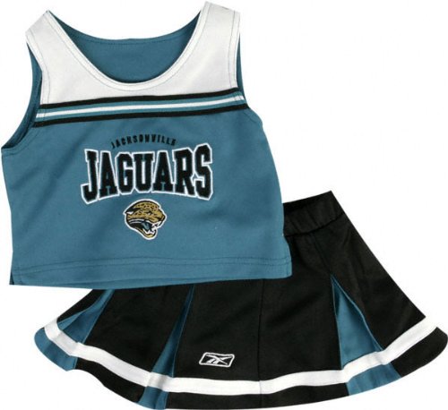 Jacksonville Jaguars Girl's Toddler 2-Pc Cheerleader Jumper