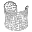Stainless Steel Floral Cuff