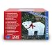 Konstsmide 6124-203 LED Acryl Eisb�r stehend mit roter Schleife und 40 kalt wei�en Dioden, 24V Au�entrafo