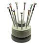 Watchmaker Screwdriver Set 9 with Revolving Stand Watch Repair Eye Glasses Repair Free Set Blades