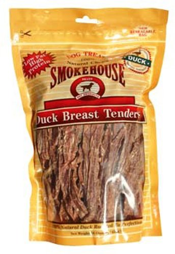 Childrens Toyshop  Pet Supplies : SmokeHouse 84256 Duck Breast Tenders Dog Treats 16oz Reseal Bag