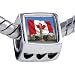 Pugster Bead Canada Photo Heart European Charm Bead Fits Pandora Bracelet