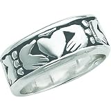 Sterling Silver Claddagh Ring Sz 10