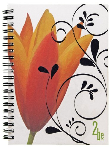 2Be Personal Notebook, Poly Cover, Double Pocket, 7 x 5 Inches, College Rule, 100 Sheets, Assorted Colors (43076)