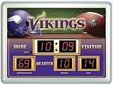 Team Sports Minnesota Vikings 14x19 Scoreboard/Clock/Thermometer