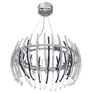 Perseus Fifteen Light Crystal Chandelier in Chrome Glass Color: Clear