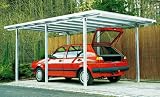 Beckmann Aluminium Carport 308 x 496 x 222 cm weiß