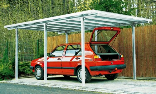 Beckmann Aluminium Carport 308 x 496 x 222 cm weiß