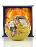 Review Team Concept  / 110MM Yellow Jasper Gemstone World Globe Paperweight