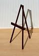 Dollhouse Miniature Wood Easel in Mahogany