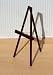 Dollhouse Miniature Wood Easel in Mahogany
