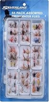Silver Lake 55 Pack Fly Assortment - with case!