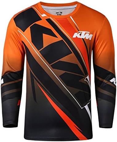 Ktm Print Funny Men's Long-Sleeve T-Shirt Round Neck