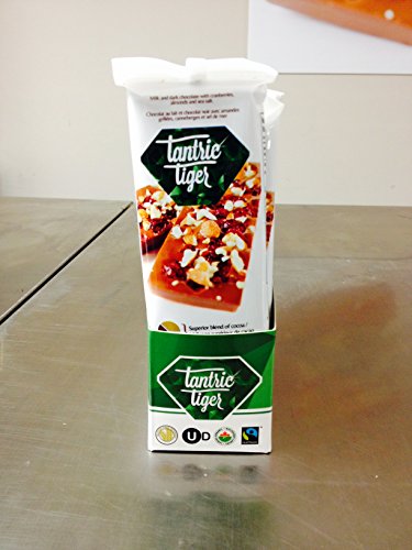 Baroness Chocolates 80 gram Cranberries and Almonds Chocolate Bar: Tantric Tiger