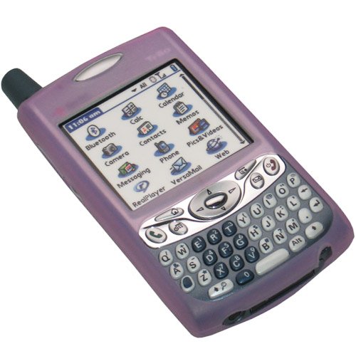 Treo 650 / 700 Purple Silicone Case - Includes TWO Bonus Personal Charm Straps!