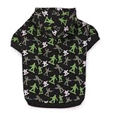 Zack & Zoey Polyester/Cotton Special Ops Dog Hoodie, Medium, Black