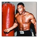 Mike Tyson Color Box Canvas Print - Gallery Wrapped - (12x12 Inches - Punching Bag)
