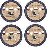 Life Is Too Short Coasters 4 pk.