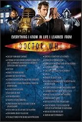 Doctor Who Everything in Life I learned 24x36 Poster Framed