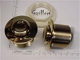FLM DP5108881 Flushmate push button Concave in BB-Bright Brass