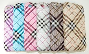 KingCase iPhone 3G  3GS - Tartan Plaid * 6-Pack of Hard Cases (Purple, Blue, Pink, White, Black  Beige) 8GB, 16GB, 32GB