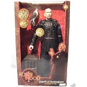 Robin Hood Talking Sheriff of Nottingham Action Figure - Says 7 Phrases, Includes Hawk & Cage NEW