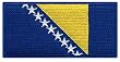 Bosnia and Herzegovina Flag Embroidered Patch Iron-On Bosnian National Emblem