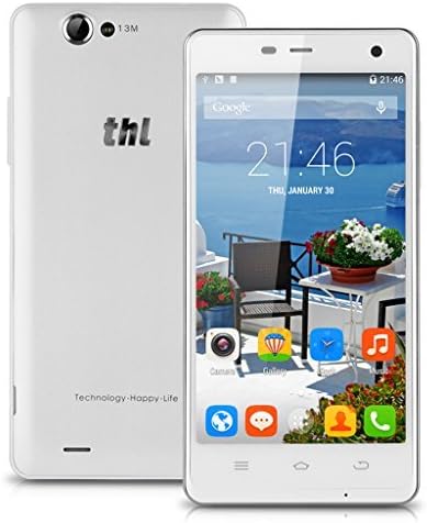 THL 5000 Android 4.4 , 5.0 inch FHD Screen 2.0 GHz MTK6592T Octa-core, 2G/3G Unlocked Cell phone, Supports 1080P video HD diasplay, Wi-Fi, G-sensor, Bluetooth, GPS and FM radio, OTG(White)