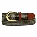 Luxury Divas Two-Tone Braided Elastic Stretch Tipped Belt