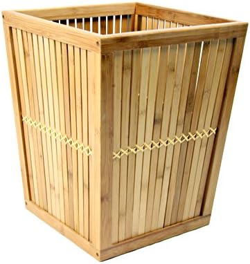 InThiSPACE Lattice Bamboo Waste Basket, Plant Container