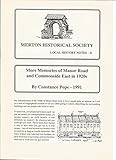 More memories of Manor Road and Commonside East in 1920s