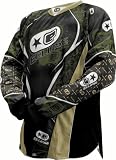 Eclipse Distortion 08 Men's Paintball Jersey - Olive / Gold