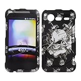 Rubberized Finish Transaprent Skull with Sword on Black Snap on Design Case ....