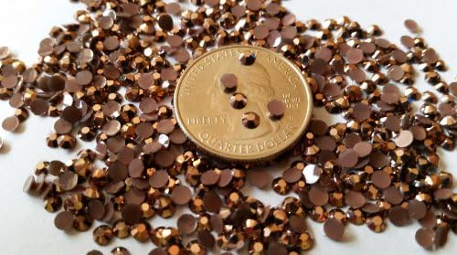 GoldenLiving168 Bronze AB Crystal 800pcs Round Jelly Rhinestone 4mm (16ss) 3D Acrylic Nail Art Decoration Cellphone Case (High Quality) USA SELLER! FAST SHIPPING!