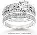14k White Gold Stylish 1 1/4 Carat Diamond Bridal Set