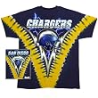 San Diego Chargers - Logo V-Dye Tie Dye T-Shirt